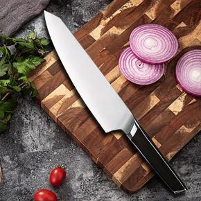 Stainless steel kitchen knife 8 inch chef's knife Western kitchen sushi knife G10 handle slicing knife meat cutter