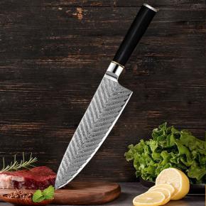 amazon hot sales damascus chef knife western cuisine knife VG10 chef knife on spot slicing knife 