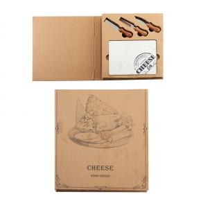 cheese board set with booklet package