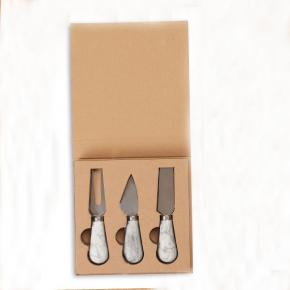 3pcs cheese knife set with booklet package