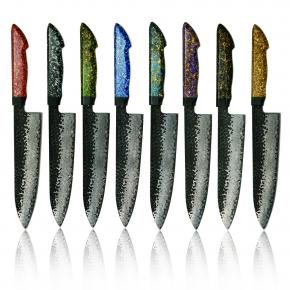 unique design handle damascus steel knife