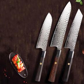 3pcs damascus steel kitchen knife set