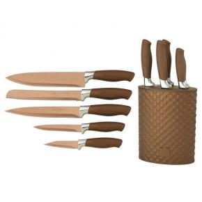 6pcs kitchen knife set with holder