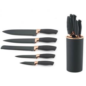 6pcs kitchen knife set with customized holder