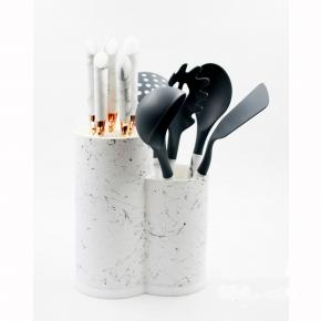 11pcs kitchen knife and utensil set with holder