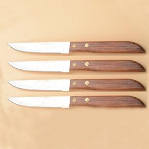 4pcs wooden handle steak knife set