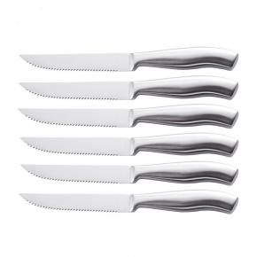 6pcs hollow handle stainless steel steak knife set