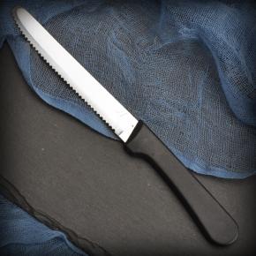 plastic handle steak knife with round tip