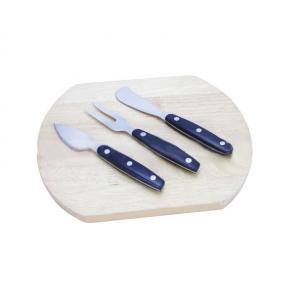 3pcs plastic handle cheese knife set