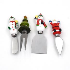 4pcs christmas theme handle spreader set for gift