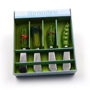 4pcs vegetable handle spreader set for gift