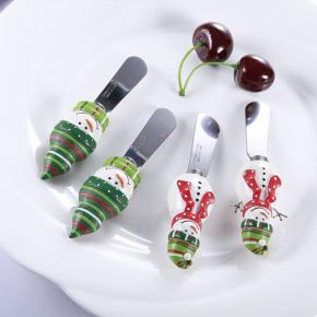 4pcs christmas theme handle spreader set for gift