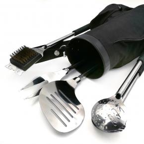 4pcs barbecue tool set with portable bag