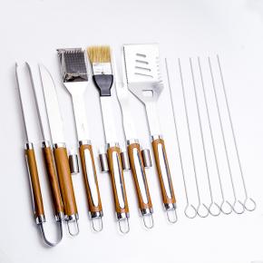 16pcs barbecue tool set with portable aluminum box