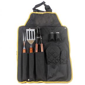 7pcs barbecue tool set with apron