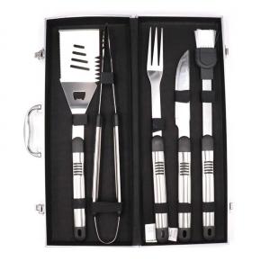 5pcs barbecue tool set with portable aluminum box