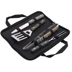 4pcs barbecue tool set with portable bag