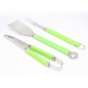 3pcs colorful handle barbecue tool set