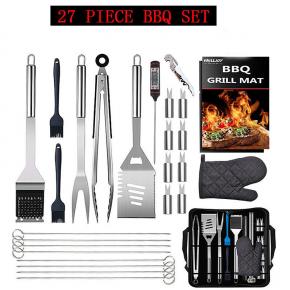 27pcs barbecue tool set with portable bag