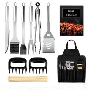 11pcs barbecue tool set with apron