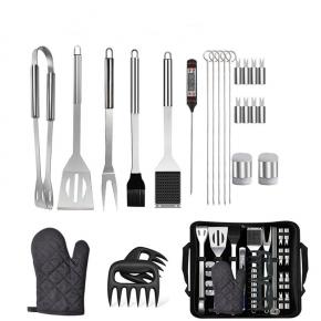 25pcs barbecue tool set with portable bag