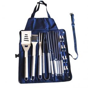 18pcs barbecue tool set with apron