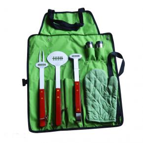 7pcs barbecue tool set with apron