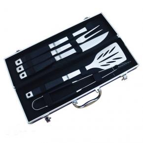 5pcs barbecue tool set with portable aluminum box