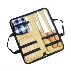 6pcs barbecue tool set with board and bag