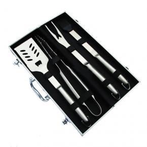 4pcs barbecue tool set with aluminum box