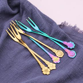 dessert fork fruit fork set for gift