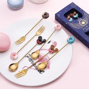 4pcs dessert spoon tea spoon set for gift