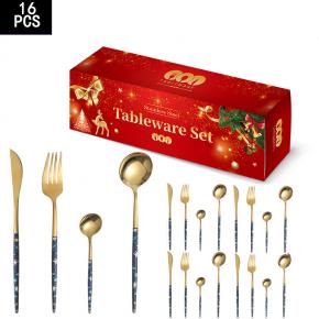 16pcs cutlery set for christmas gift