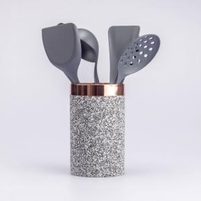 7pcs nylon kitchen utensil set with holder