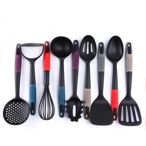 10pcs nylon kitchen utensil set with holder