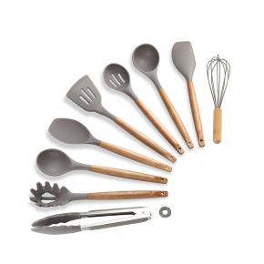 9pcs silicone kitchen utensil set