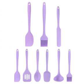 9pcs silicone kitchen utensil set