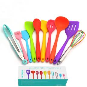 10pcs silicone kitchen utensil set