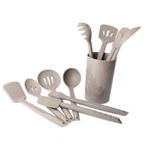 11pcs silicone kitchen utensil set with holder