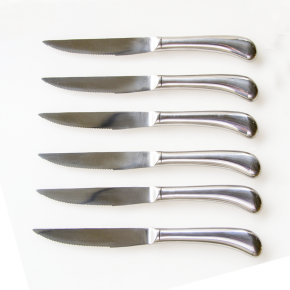 6pcs hollow handle steak knife set