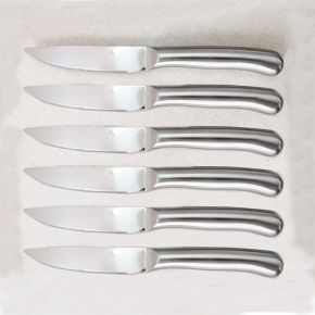 6pcs hollow handle steak knife set