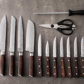 14pcs kitchen knife set with block