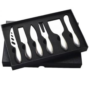 6pcs cheese knife set with hollow handle