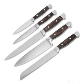 5pcs kitchen knife set with wooden handle