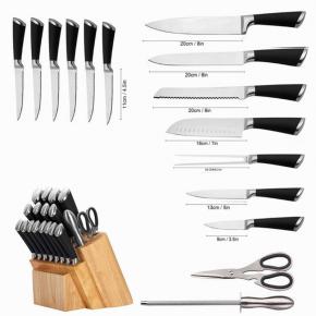 15pcs kitchen knife set with holder