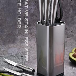 6pcs kitchen knife set with scissors and block