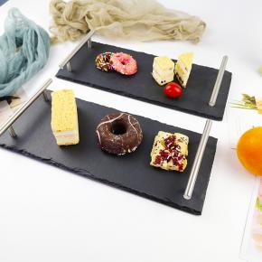 slate serving tray with handle