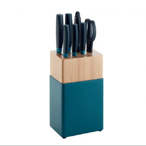 7pcs kitchen knife set with wooden block