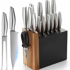 14pcs kitchen knife set with wooden block