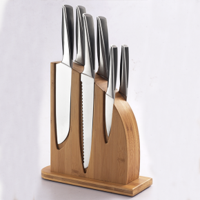 6pcs kitchen knife set with wooden block